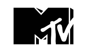 Logo do canal MTV.