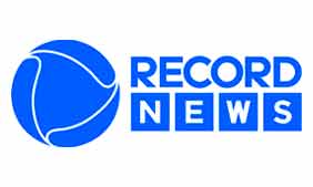 Logo do canal Record News.