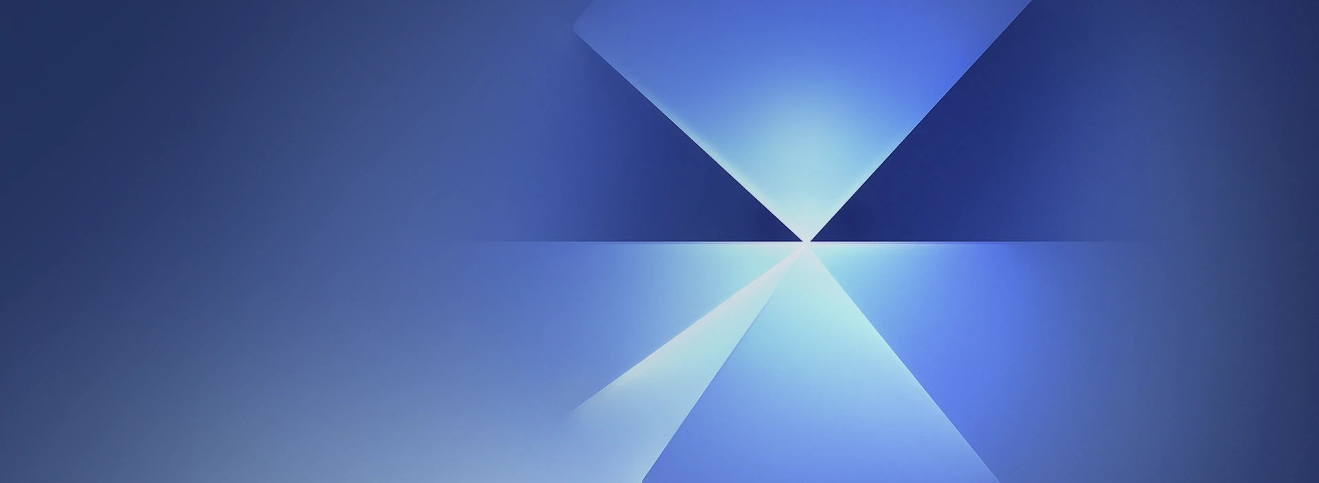 Imagem geométrica em tons de azul.