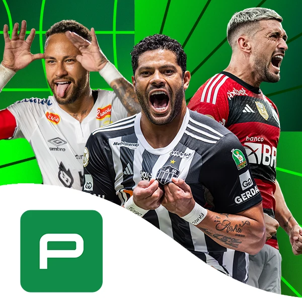Composição de imagem com três jogadores de futebol e logo Premiere no canto esquerdo.